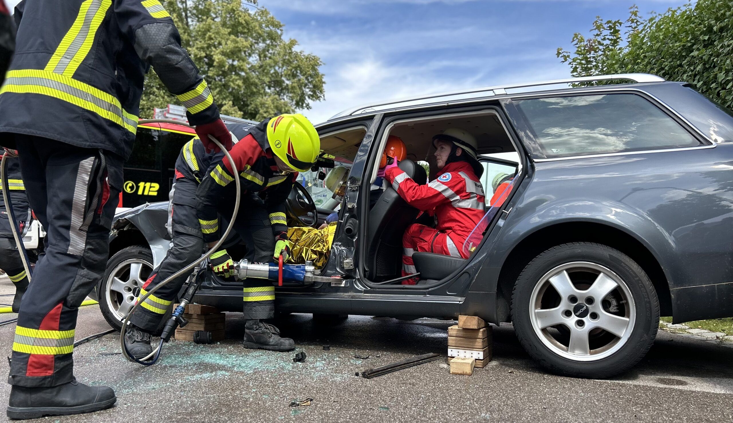 Rettungsübung bei der Feuerwehr Utting